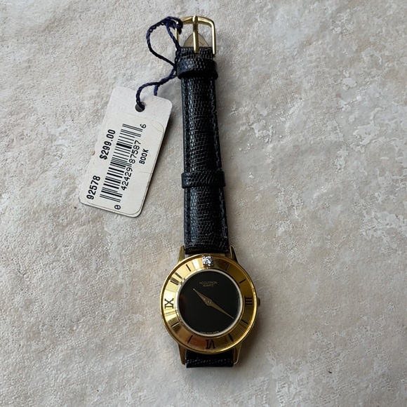 New Accutron lady battery leather band